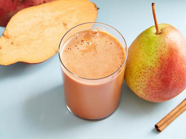 Süßkartoffel-Birnen-Saft mit Zimt