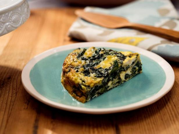 Frittata mit Spargel und Spinat