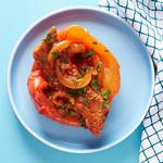 Gefüllte Paprika mit Wursthackfleisch