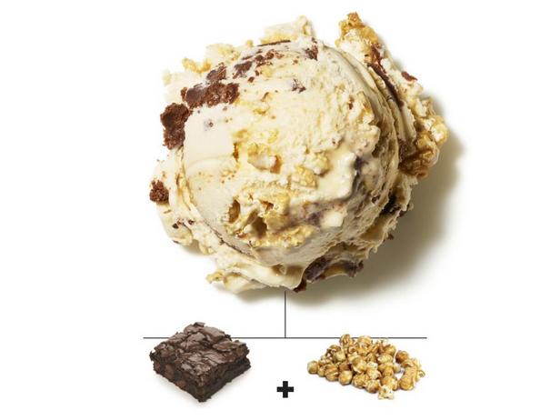 Brownie- und Karamellpopcorn