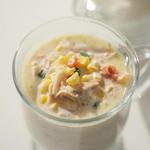 Hühner- und Maiscremesuppe