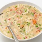 شوربة أرز كريمية مع الدجاج
