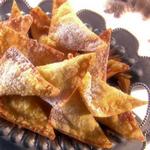 Frittierte Wan-Tan mit Orangen-Ingwer-Füllung