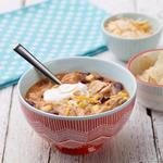 Tortillasuppe mit Hühnchen und Cheddar-Käse