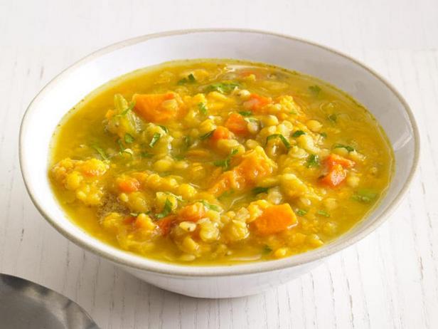 Linsen-Süßkartoffelsuppe
