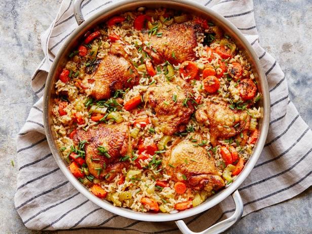 طريقة التحضير - ألذ دجاج مع الأرز