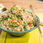 Gebratener Reis mit Speck und Eiern