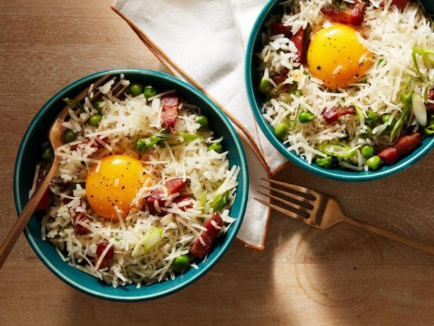 طريقة تحضير أرز كاربونارا المقلي