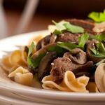 Rindfleisch Stroganoff mit Pilzen