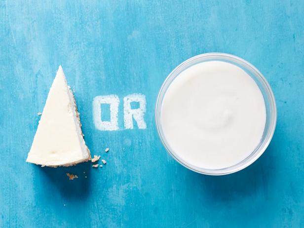 Käsekuchen vs. Joghurt