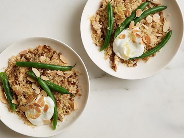 Quinoa mit Linsen und Hähnchen
