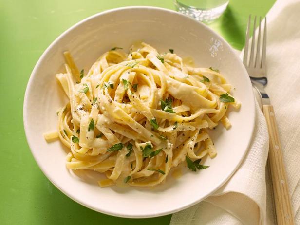 Rezept für vegane Zitronen-Fettuccine Alfredo