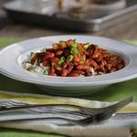 فاصوليا حمراء مطهوة ببطء مع الأرز