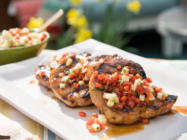 Zubereitung - Natürliche Aprikosenglasierte Schweinekoteletts mit Habanero-Paprika