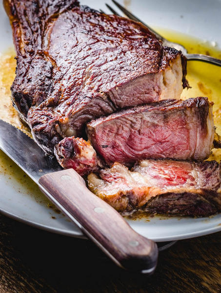 Zubereitung – Rückwärtsgebratenes Ribeye-Steak