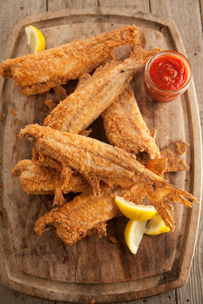 Zubereitung - Frittierter Wels