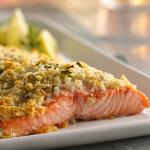 Lachs mit Paniermehlkruste