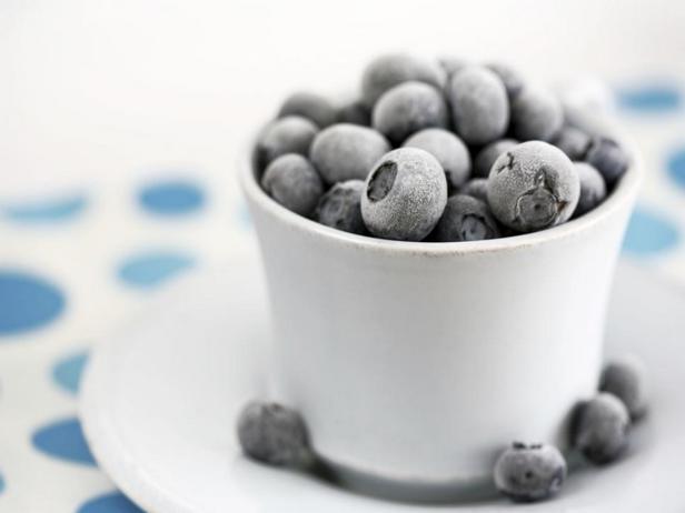 Gefrorene Blaubeeren