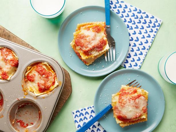 Portionierte Lasagne