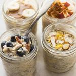 Faules Haferflockenmüsli im Glas