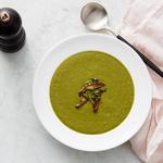Cremige Pilzsuppe mit Matcha