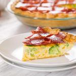 Quiche mit Truthahnspeck und Brokkoli