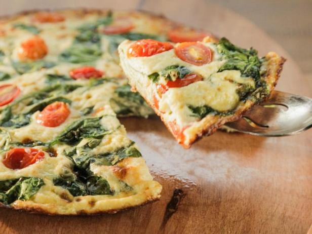 Wie man Spinat-Frittata zubereitet