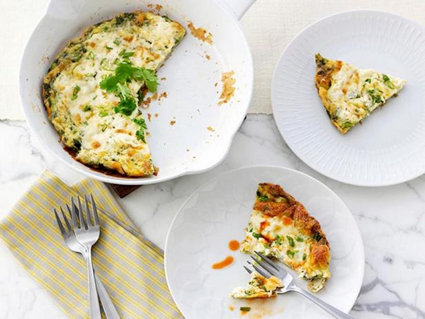 Zubereitung - Omelett mit Kräutern und Schmelzkäse
