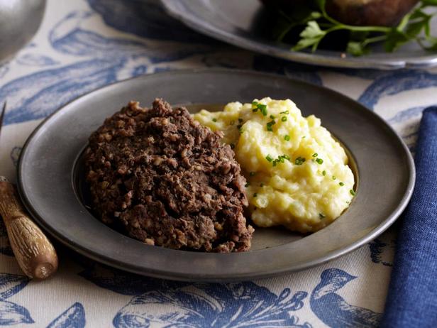 Heißer Haggis-Fleischpudding