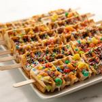 Waffeln am Stiel