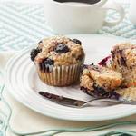 Gesunde Karottenmuffins mit Blaubeeren