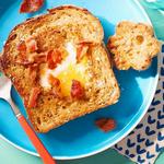 Kinderfreundlich: Rührei mit Käse und Speck
