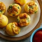 Eier-Vorspeise mit Kartoffeln und Käse aus dem Schongarer