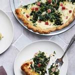 Quiche mit Schinken und Spinat