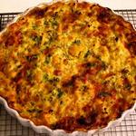 Blumenkohl-Schinken-Quiche ohne Boden