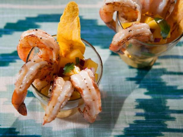Zubereitung - Gegrillte Garnelen mit Mango-Salsa