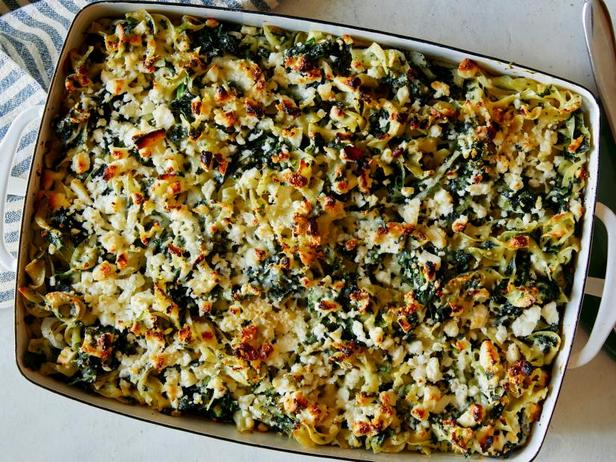 Zubereitung - Spinat-Feta-Nudelauflauf