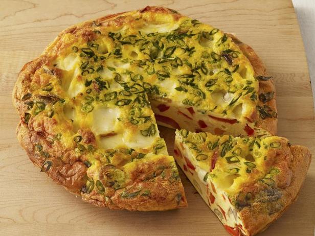 Zubereitung - Käsefrittata mit Paprika und Champignons