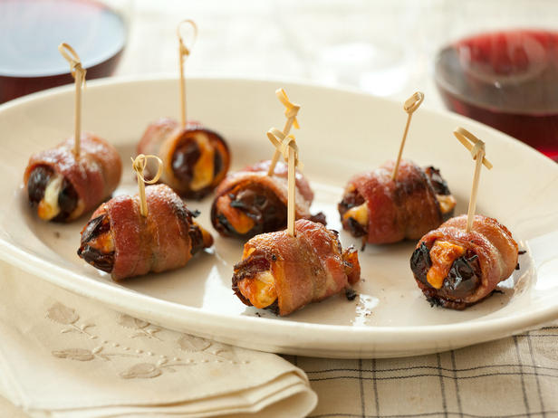 Rezept für mit Speck umwickelte Datteln mit Manchego-Käse