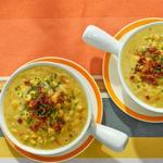 شوربة البطاطا الحلوة والذرة