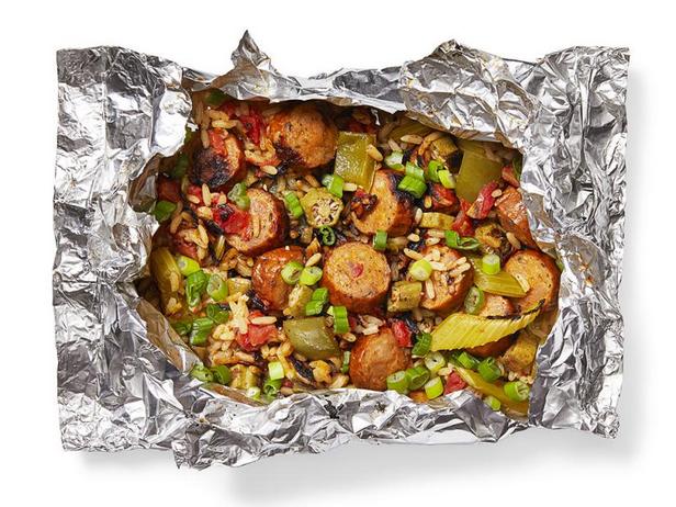 Zubereitung - Gegrillte Jambalaya-Wraps
