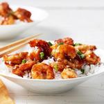 Frittierte Garnelen in süß-saurer Glasur