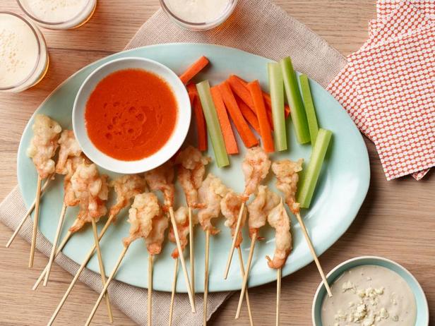 Zubereitung - Garnelen-Tempura mit Buffalo-Dressing