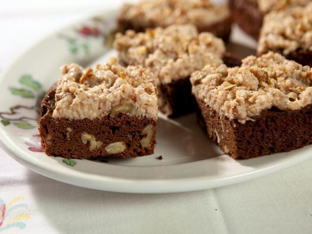 Rezept für Kokosnuss-Nuss-Brownies