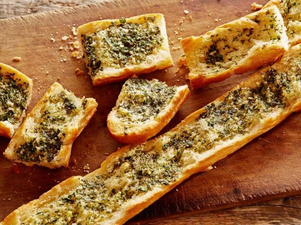 Zubereitung - Knoblauchcroutons mit Kräutern