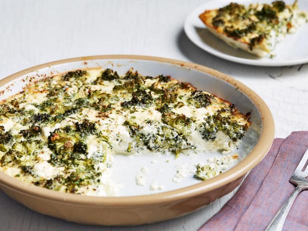 Zubereitung - Brokkoli-Ziegenkäse-Quiche (ohne Boden)