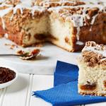 Feigenkuchen mit Sauerrahm und Aromen von Kaffee und Bourbon