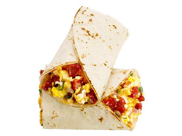 Wie man einen Frühstücks-Burrito zubereitet