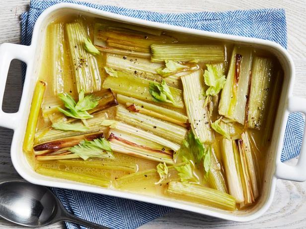 Rezept für geschmorten Sellerie und Lauch mit Vanille