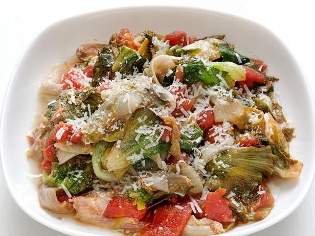 Zubereitung - Geschmorter Endiviensalat mit Tomaten